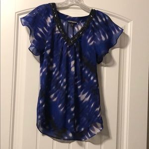 Sheer multi-colored top